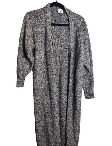 CAbi  XXS Long Duster Cardigan Brown Metallic Sparkle Winter Oversized