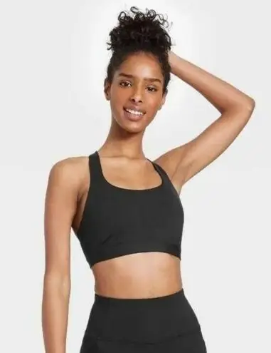 All In Motion Nwt Women's Medium Support T-Back Bra -  - Black, Sz XS