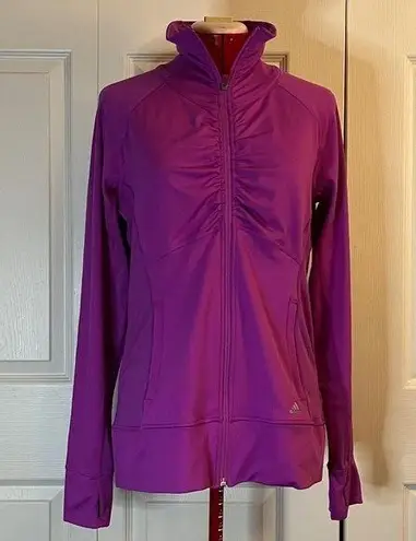 Adidas Climalite Zip Up Jacket M in Fuchsia