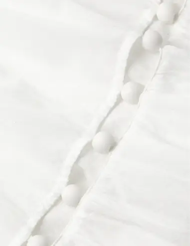 Milly Beaded Cotton Voile Miniskirt