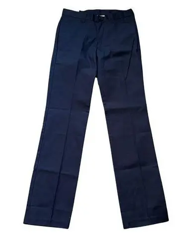 REAL SCHOOL Uniform Chino Junior Low Rise Navy Pants NWT Size 1 / 2 Blue