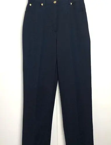 St. John Sport 5 Pocket Straight Leg Pants Dark Navy Blue