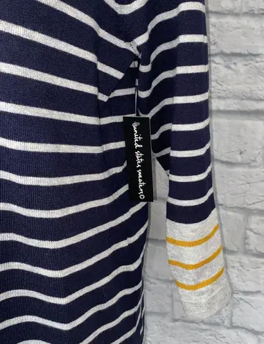 United States Sweaters women M NWT Vneck Longsleeve pullover stripe sweater