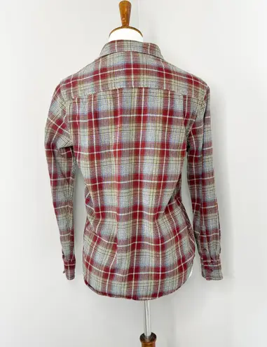 Birch Black Small Red Plaid Flannel Long Sleeve