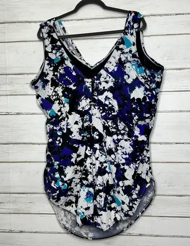 Swimsuits for All One Piece Swimsuit Plus Size 34 Blue