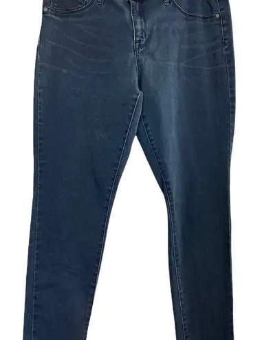 MOSSIMO, Denim Legging, Blue, Size 14, zipper and button closure, belt Loops Blue