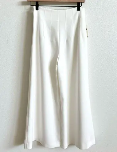 Maeve Anthropologie White Clean Crop Wide Leg Pants Women's 2 NWT