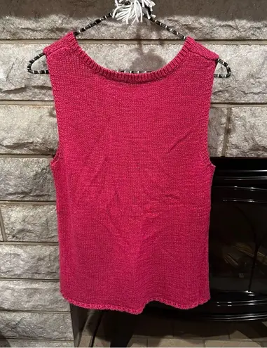 Coldwater Creek Women's Pink Sleeveless Knit Top Size Large (14)