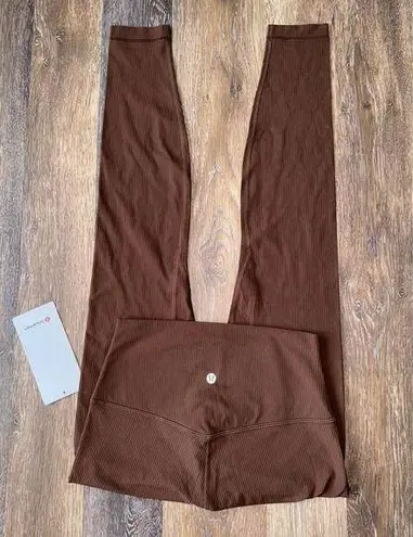 Lululemon NWT Size 14  Align Ribbed HR 28” JAVA