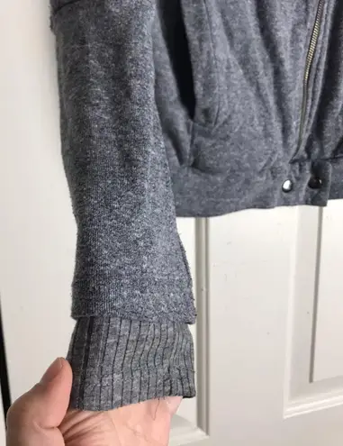 Splendid Gray Mock Twist Moto Jacket