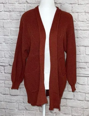 Universal Threads Universal Thread Auburn Open Front Cardigan Sweater with Pockets Size S