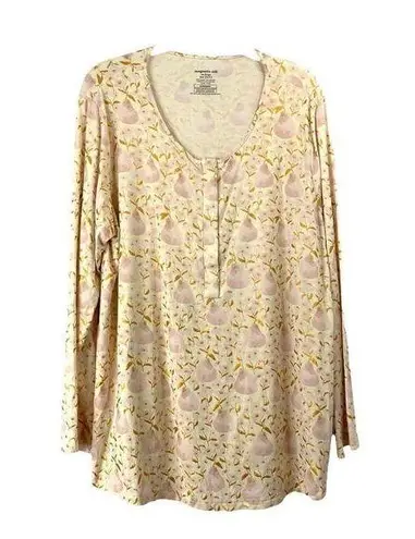 Magnetic Me Pearadise Modal Magnetic Nursing Top Size XXL 20/22 pear print Yellow