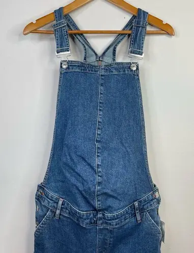 Gap  Maternity Ankle Cropped Stretch Denim Jean Bib Overalls pants womens S new