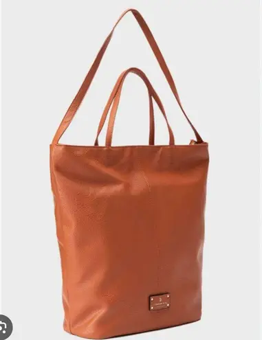 London Fog NWT$88 Collection Laura Large Tote Bag Carryall Off White Butter Soft