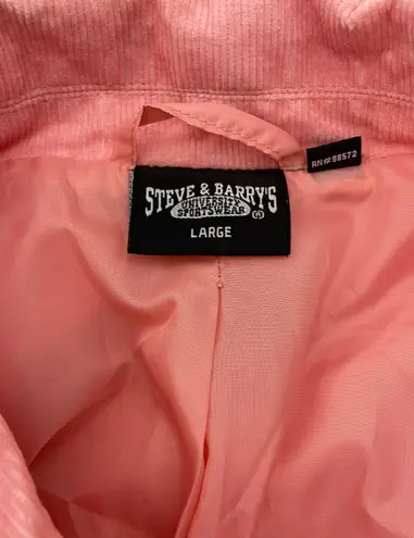 Steve & Barry's Steve & Barry’s Pink Corduroy Jacket Size Large