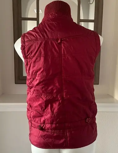 Vanity Red Puffer Vest Zip