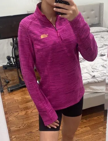 North Face Quarter Zip Pink M Size M