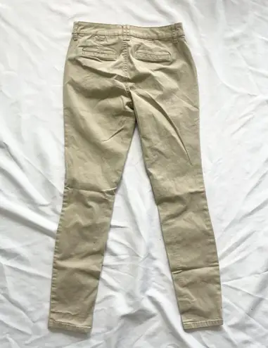 Mossimo Supply Co Mossimo Mid Rise Khaki Skinny Jeans Size 2