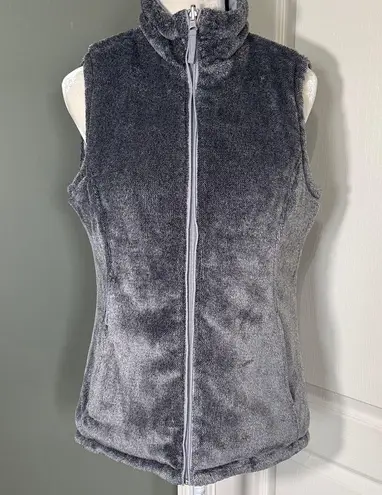 Free Country Women's Light Gray Reversible Quilted/plush Vest