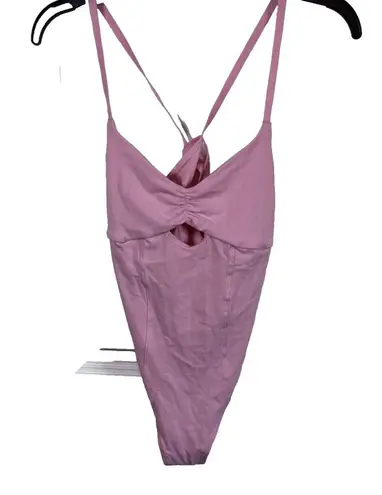 Colsie Women's Thong Balletcore Bodysuit Size M Color Soft Pink Size M