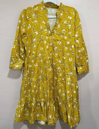 UNTUCKIT Women's Virginia Shirt Dress Size 8 Yellow