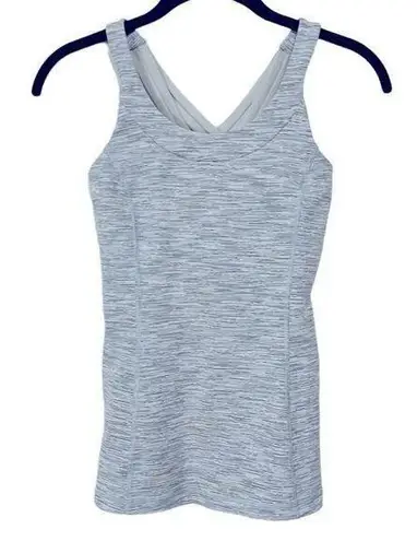 Lululemon  Enhearten Tank top crossback gray spacedye strappy crossback Size 4