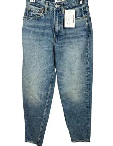 RE/DONE  Ultra High Rise Taper Jeans in Favorite Bleu 23 NWT (Needs Easy Fix)