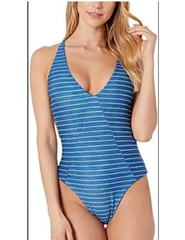 Rip Curl  Blue Stripe One Piece Swimsuit thumbnail 1