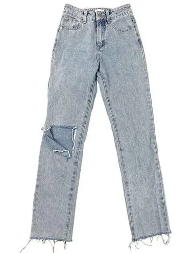 superdown  - Dylan Distressed Denim Jeans in Light Wash Blue