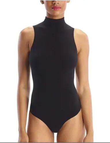 Commando NWT  Seamless Mockneck Thong Bodysuit in Black