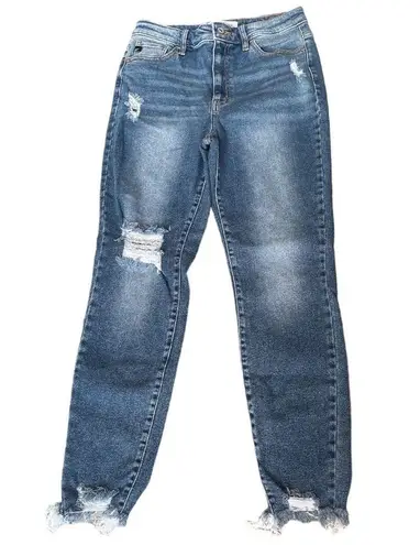 KanCan Distressed High Waist Slim Jeans Blue Size 11/29