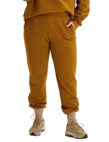 Girlfriend Collective  50/50 Classic Jogger Sweatpants Cotton Sycamore Mustard M