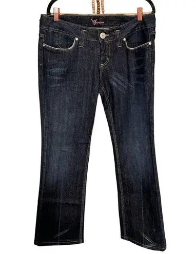 Bebe  Womens Dark Wash Denim Bootcut Jeans Size 31