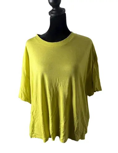 Allbirds Relaxed Fit Tee Women Size L Green Casual Minimalist Short Sleeve Top