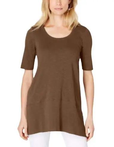 J.Jill Linen Blend Half Sleeve Sweater Top Size X