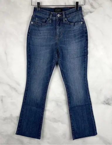 Banana Republic NWT  High Waisted Crop Cutoff Bootcut Jeans Stretch Denim Blue 24