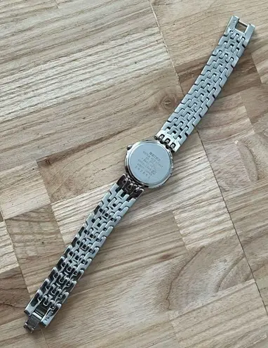 Seiko Vintage Ladies Watch Two-Tone Bracelet White Dial New Crystal New Battery