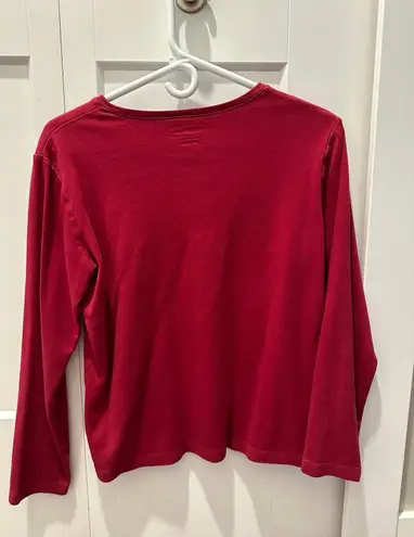 L.L.Bean  Women’s Cotton Tee, Long-Sleeved Crewneck