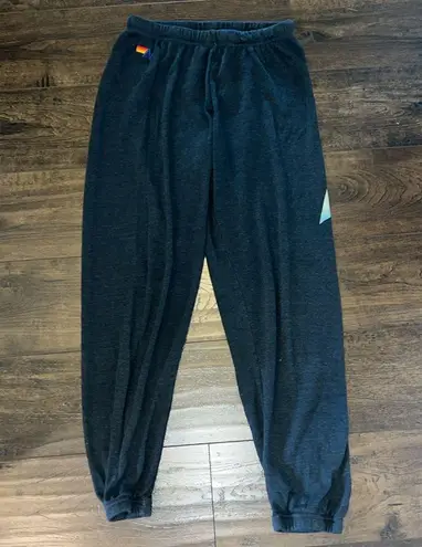 Aviator Nation Bolt Sweatpants - Rainbow Pink