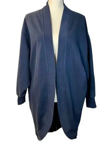 Sweaty Betty Women’s Blue Oversized Long Open Cardigan Size 4
