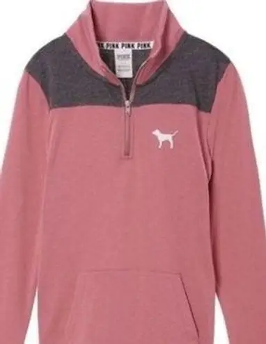 PINK - Victoria's Secret VS Pink Perfect Quarter Zip Pullover Top Shirt