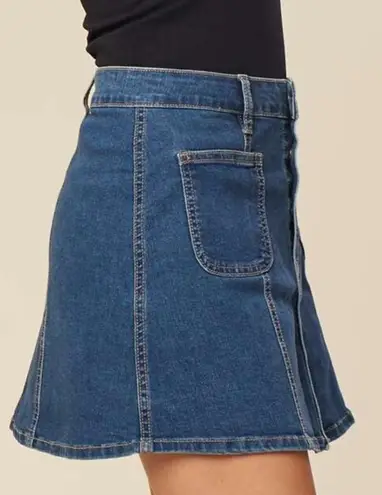 Altar'd State Altar’d state | button up jean skater skirt