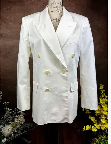 Zadig & Voltaire Vina Coton Blazer - Cream- size 40 (4)