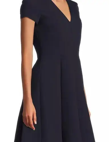 Emporio Armani Emma Seamed V-Neck Navy Blue Minidress size 36