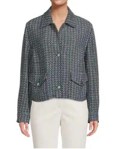 Akris Punto - Tweed Spread Collar Jacket Sz 14