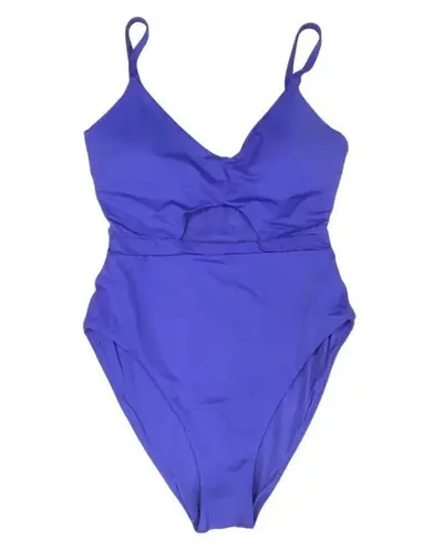 ANDIE  Swim Lapis Blue Purple Samoa Cut Out One Piece Swimsuit Sz M NWT