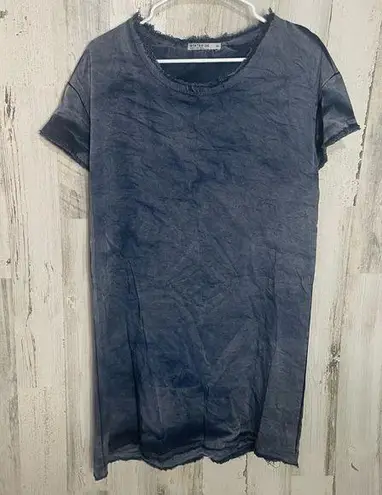 Stateside Anthropologie Dress size XS Blue T-shirt Short Sleeve Soft Hem Travel