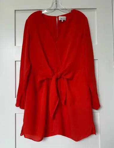 3.1 Phillip Lim Orange Silk Tie Know Dress