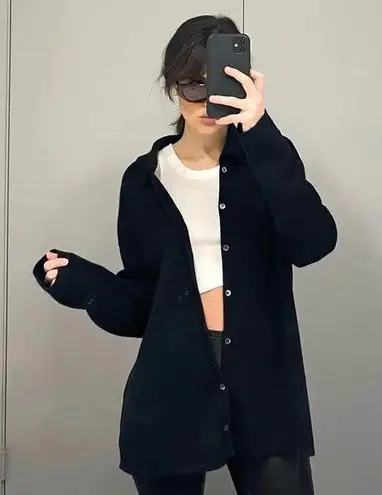 Kit Karson Vintage Wool Knit Polo Cardigan Sweater