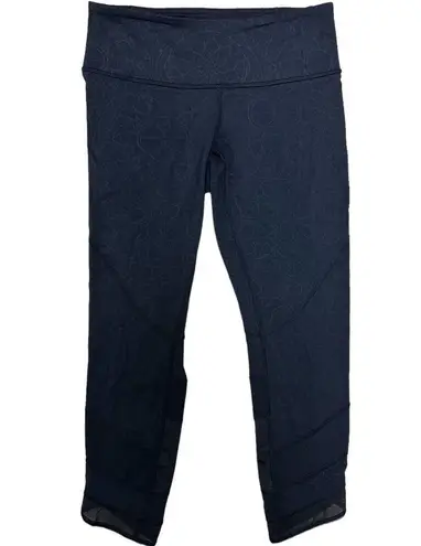 Lululemon  Emerge Renewed Crop Leggings RARE Paisley/Mesh Pattern Size 6 - Image 13